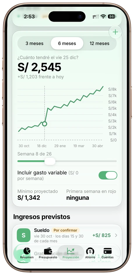 Proyección en el iPhone